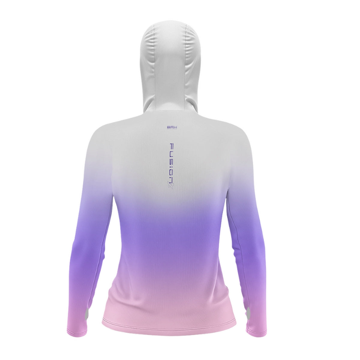 Camisa FusionX Feminina Brk Degradê Roxo Branco e Rosa e Proteção Solar UV50+ - Brk Fishing