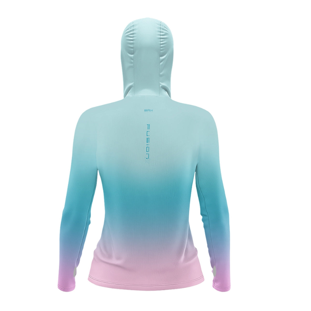 Camisa FusionX Feminina Brk Degradê Azul Bebê e Rosa e Proteção Solar UV50+ - Brk Fishing