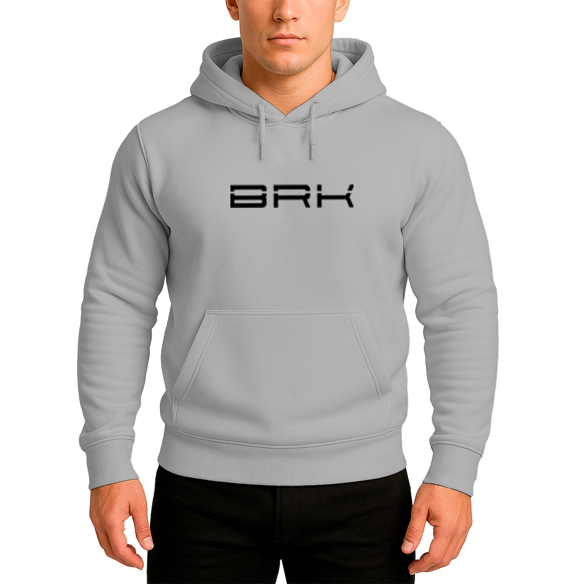 Moletom com Capuz Unissex Brk Max Cinza - Brk Fishing