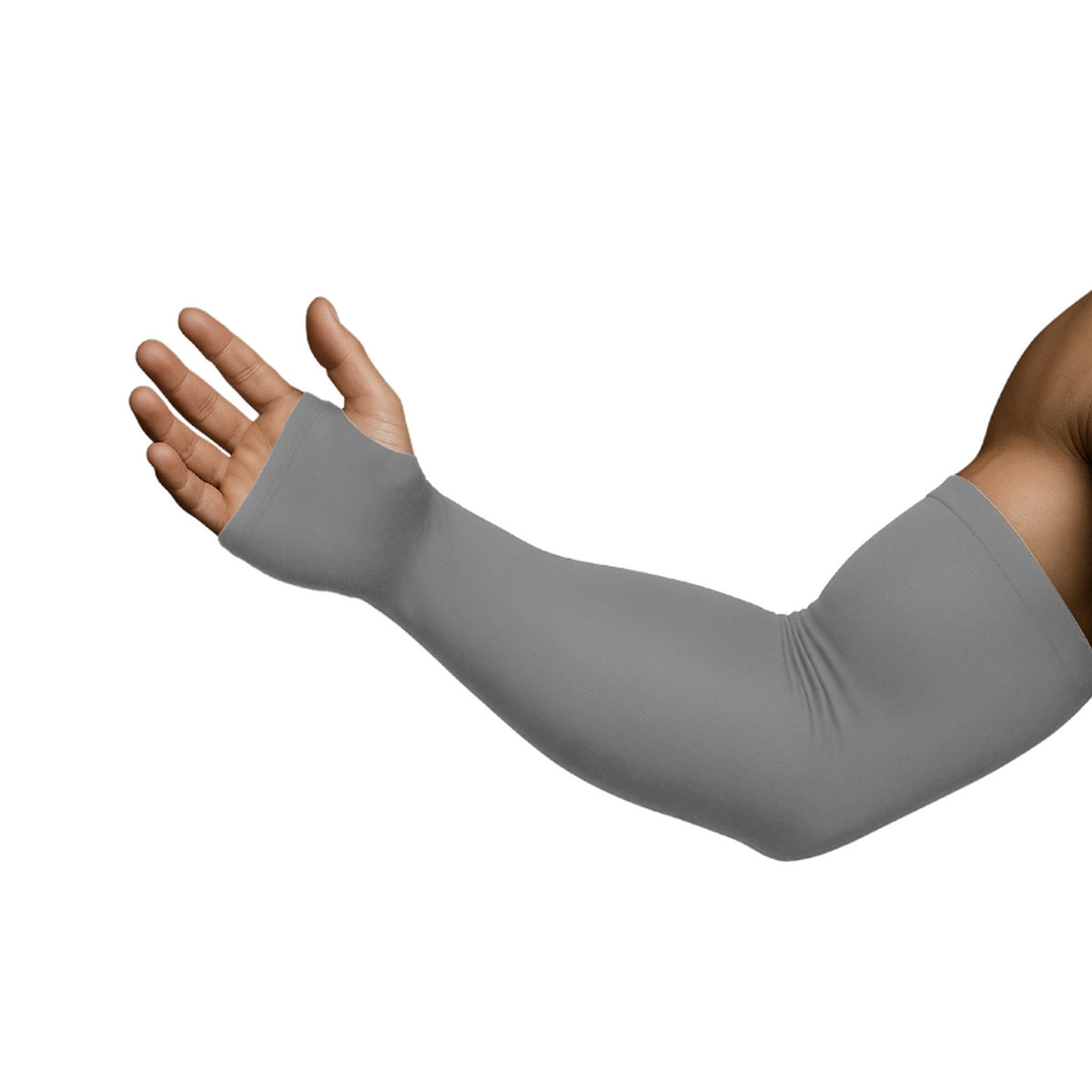 Manguito com Proteção UV50+ Cinza Claro - Brk Fishing