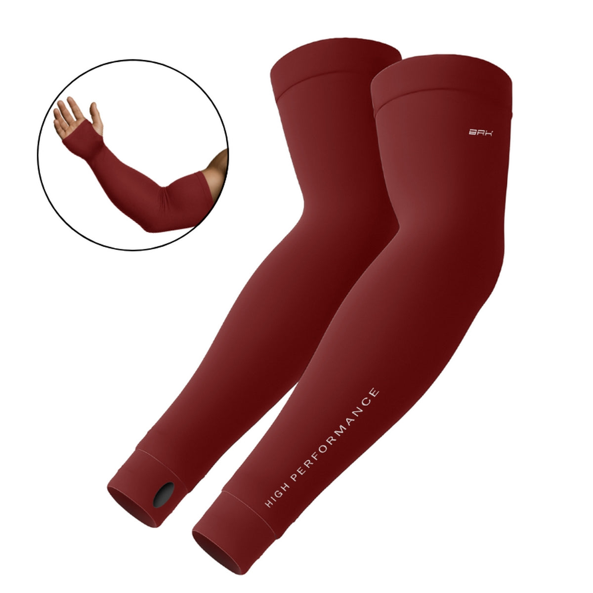 Manguito com Proteção UV50+ Vinho - Brk Fishing