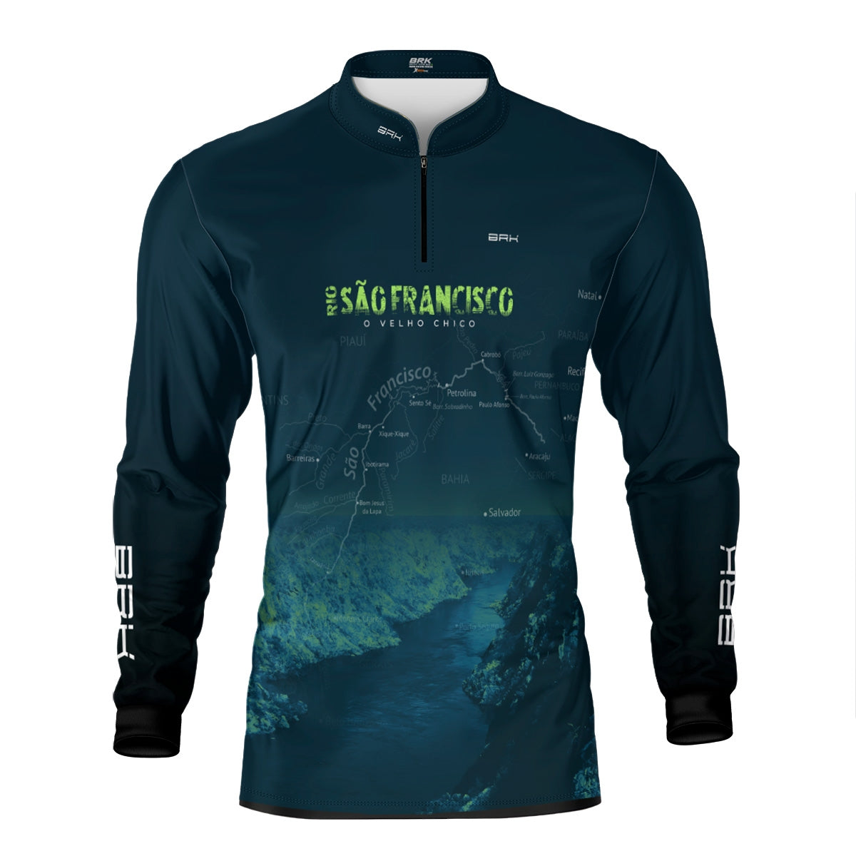 Camisa de Pesca Brk Rio São Francisco com Proteção Solar UV50+ - Brk Fishing