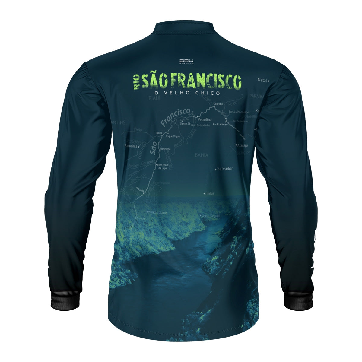 Camisa de Pesca Brk Rio São Francisco com Proteção Solar UV50+ - Brk Fishing