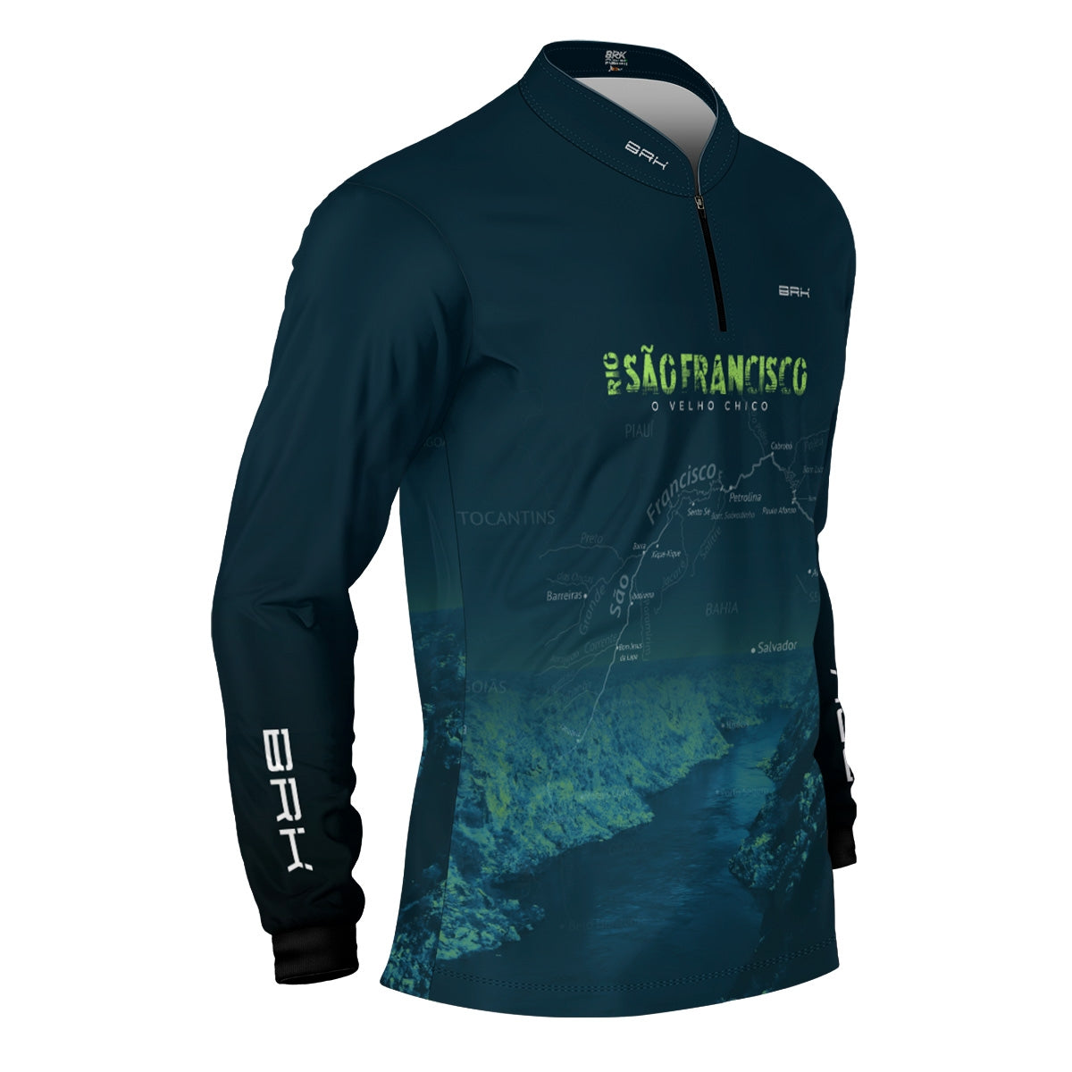 Camisa de Pesca Brk Rio São Francisco com Proteção Solar UV50+ - Brk Fishing