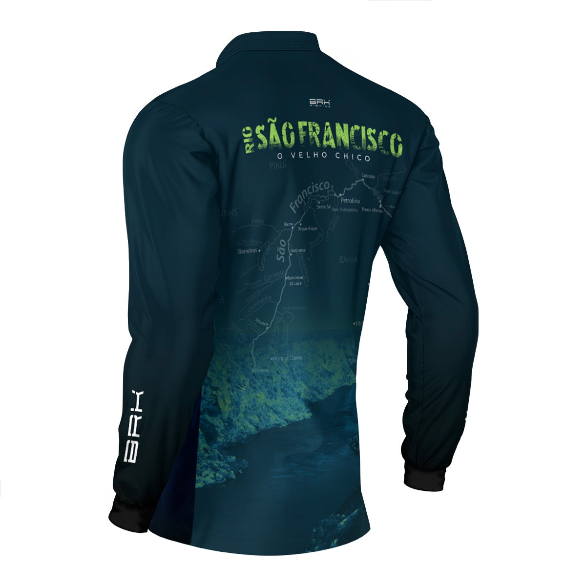 Camisa de Pesca Brk Rio São Francisco com Proteção Solar UV50+ - Brk Fishing