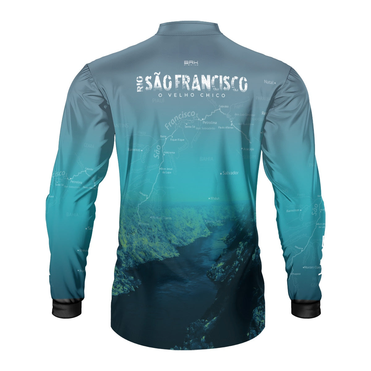 Camisa de Pesca Brk Rio São Francisco 02 com Proteção Solar UV50+ - Brk Fishing
