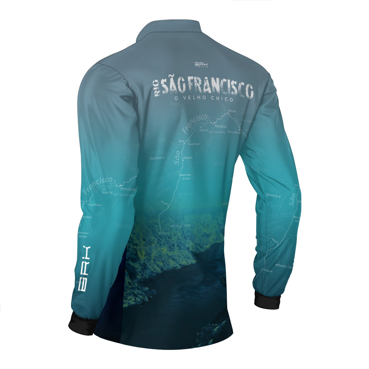 Camisa de Pesca Brk Rio São Francisco 02 com Proteção Solar UV50+ - Brk Fishing