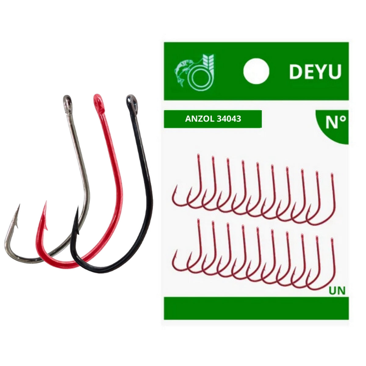 Anzol Para Pesca Deyu 10 Unidades (34043) - Brk Fishing