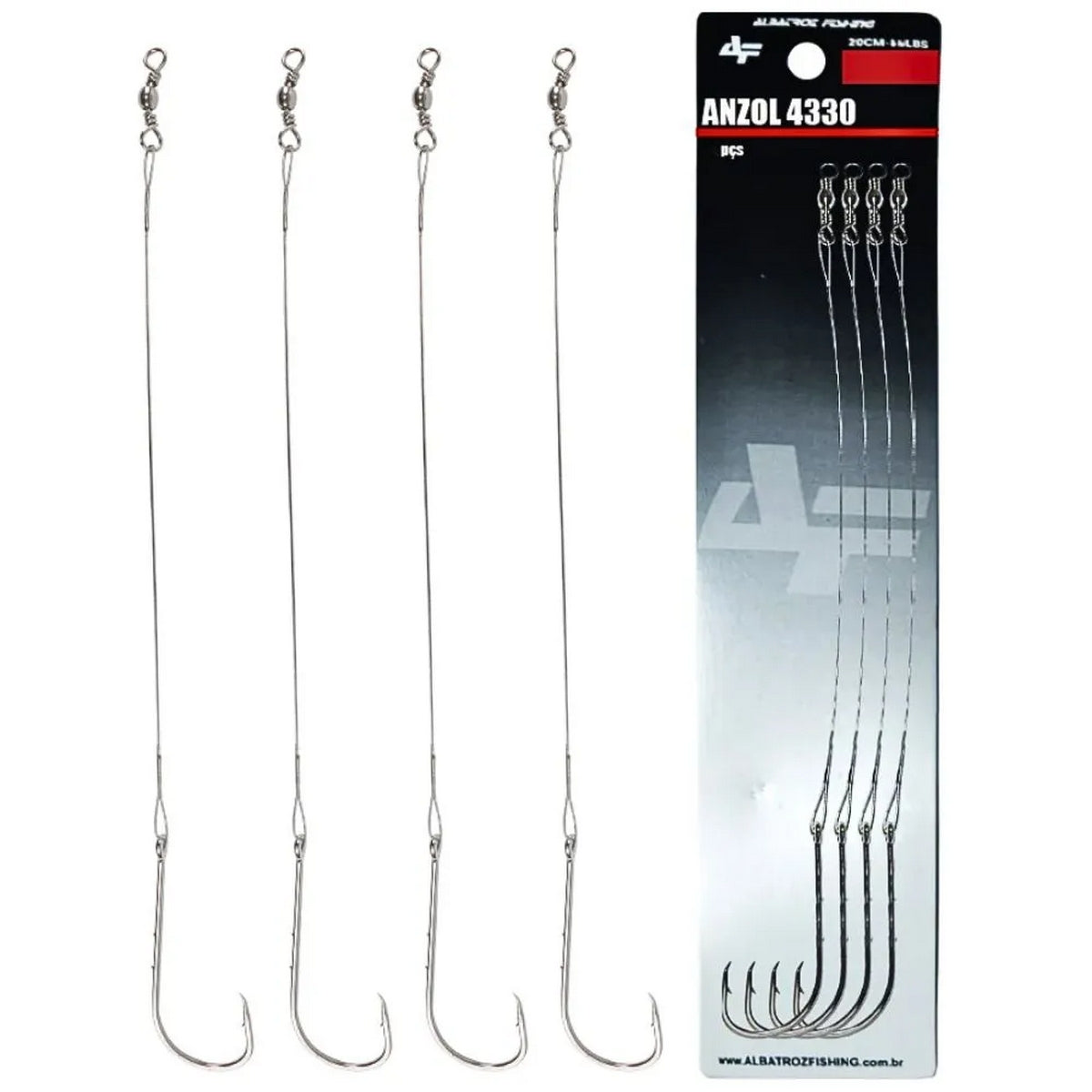 Anzol com Cabo de Aço 4330 - Brk Fishing