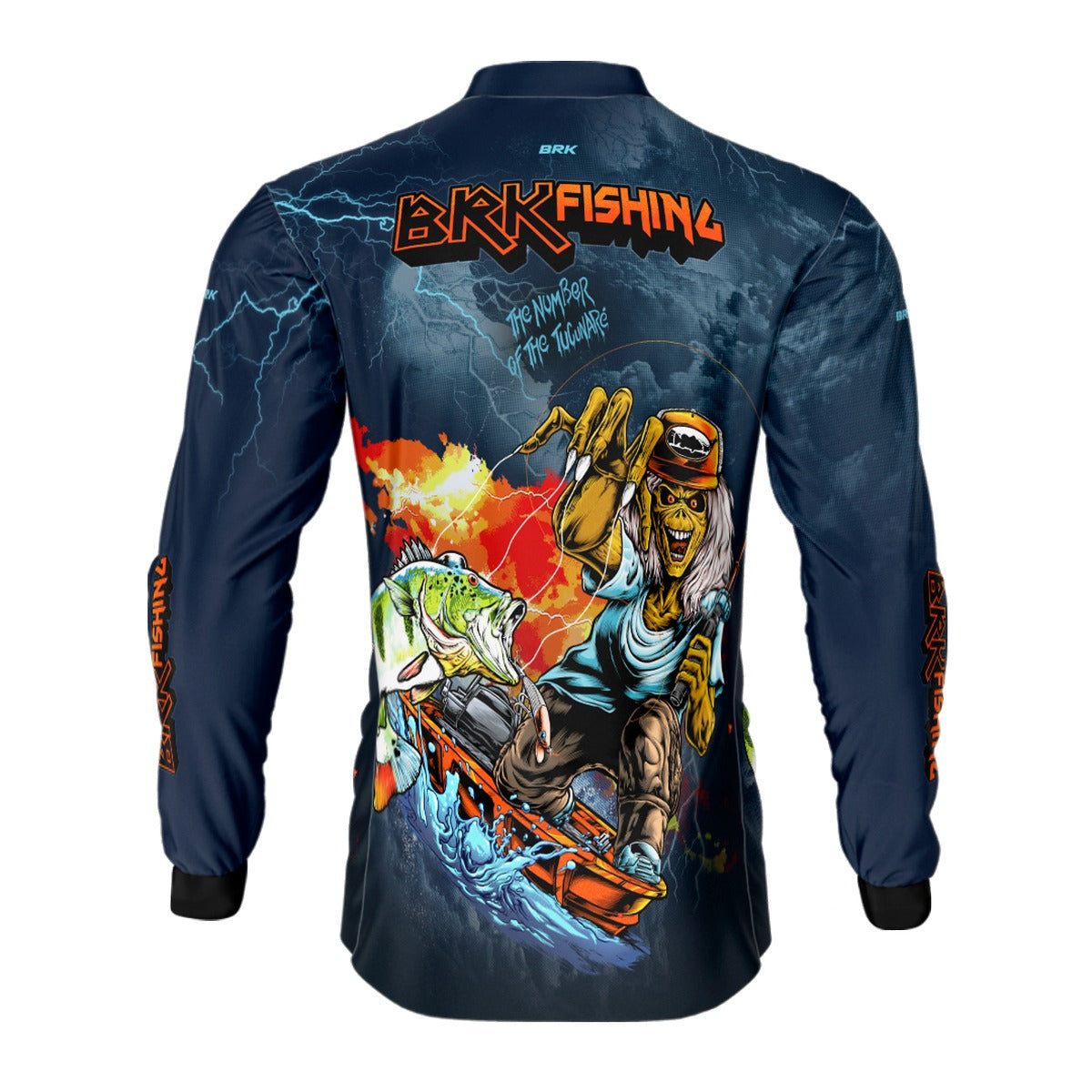 Camisa de Motociclismo Brk Iron Maiden com Proteção Solar UV50+ - Brk Fishing