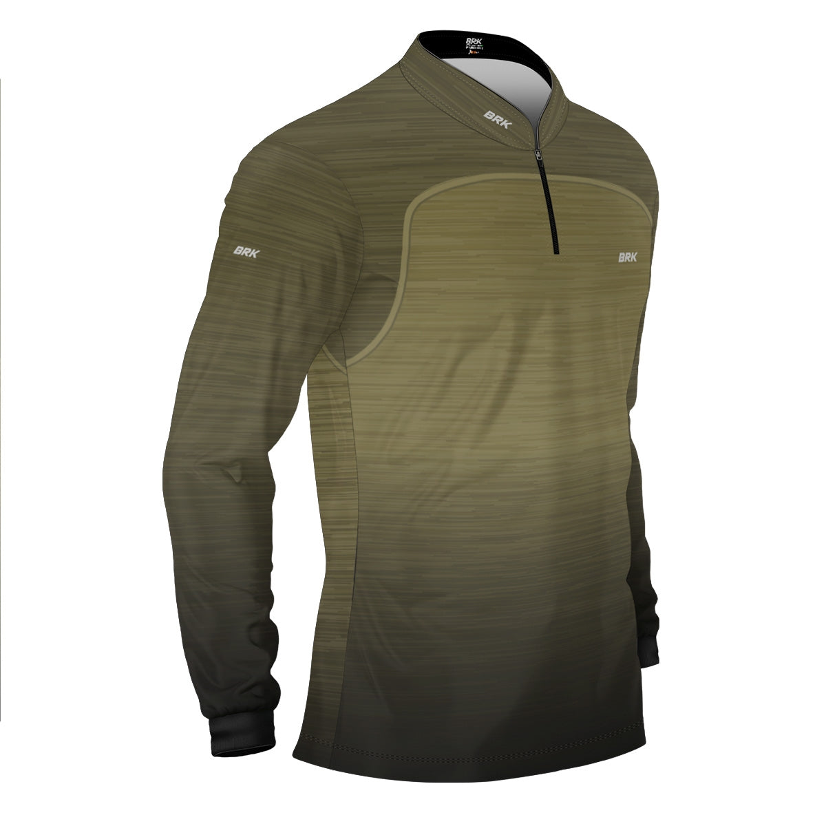 Camisa Brk Mescla Areia Esverdeada com Proteção Solar UV50+ Brk Fishing