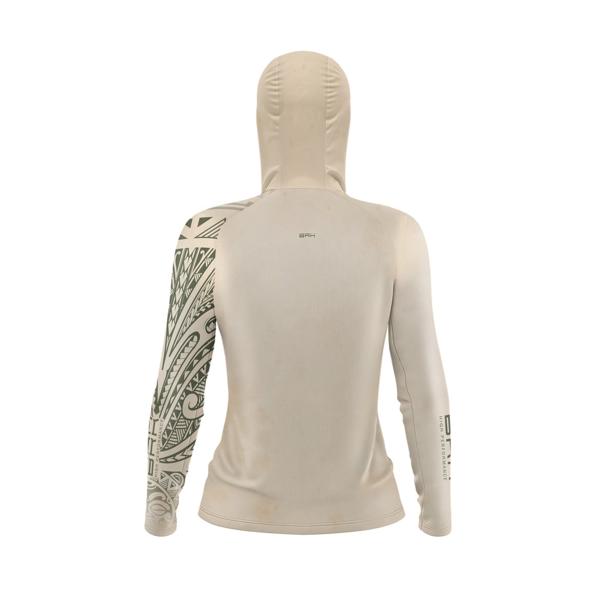 Camisa com Capuz Feminina Brk Maori Bege com Proteção Solar UV50+ - Brk Fishing