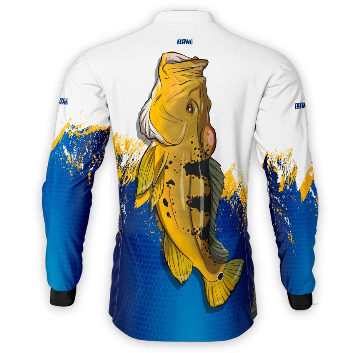 Camisa de Pesca Brk Tucunaré Amarelo com Proteção UV50+ - Brk Fishing