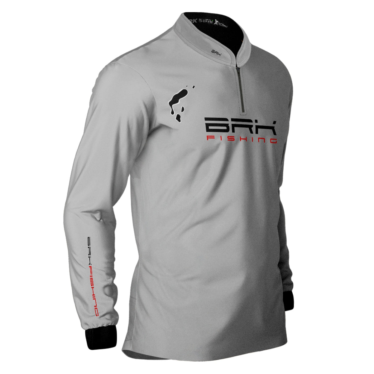 Camisa de Pesca Cinza Brk Tucunaré Cinza com UV50+ - Brk Fishing