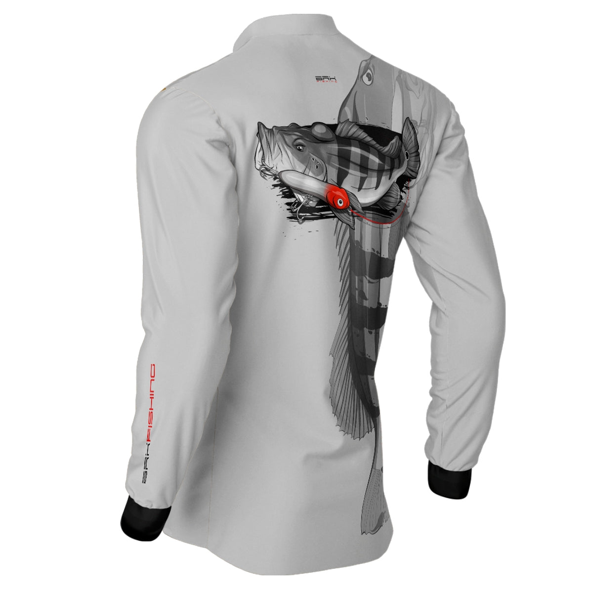 Camisa de Pesca Cinza Brk Tucunaré Cinza com UV50+ - Brk Fishing
