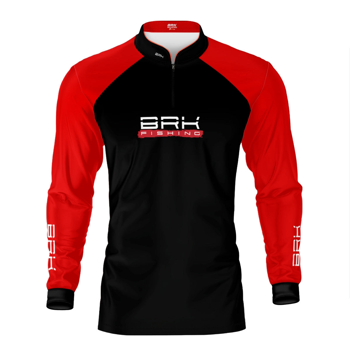 Camisa de Pesca Brk Isca Lures Vermelha com Proteção UV50+ - Brk Fishing