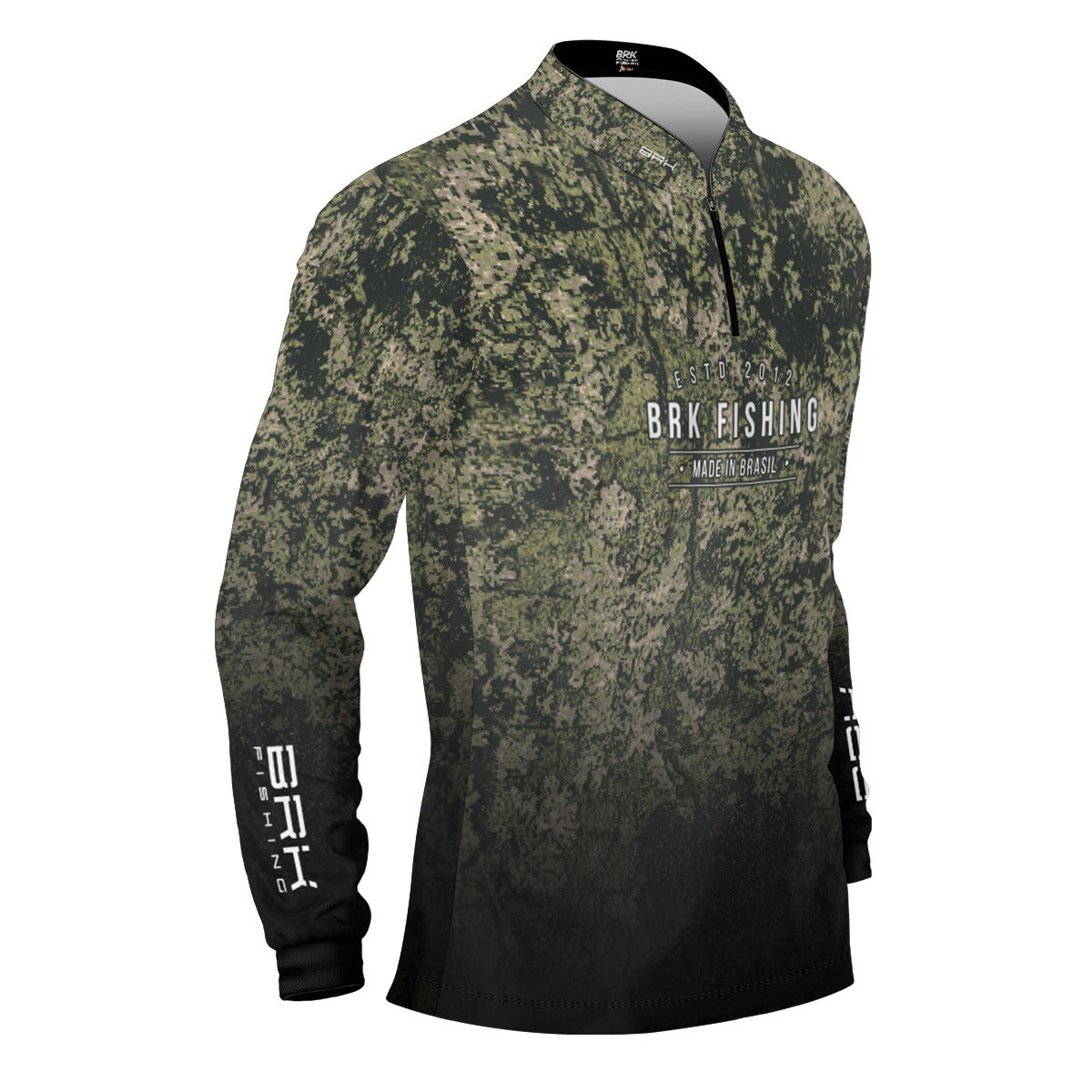 Camisa de Pesca Brk Camo Fishing com Proteção UV50+ - Brk Fishing