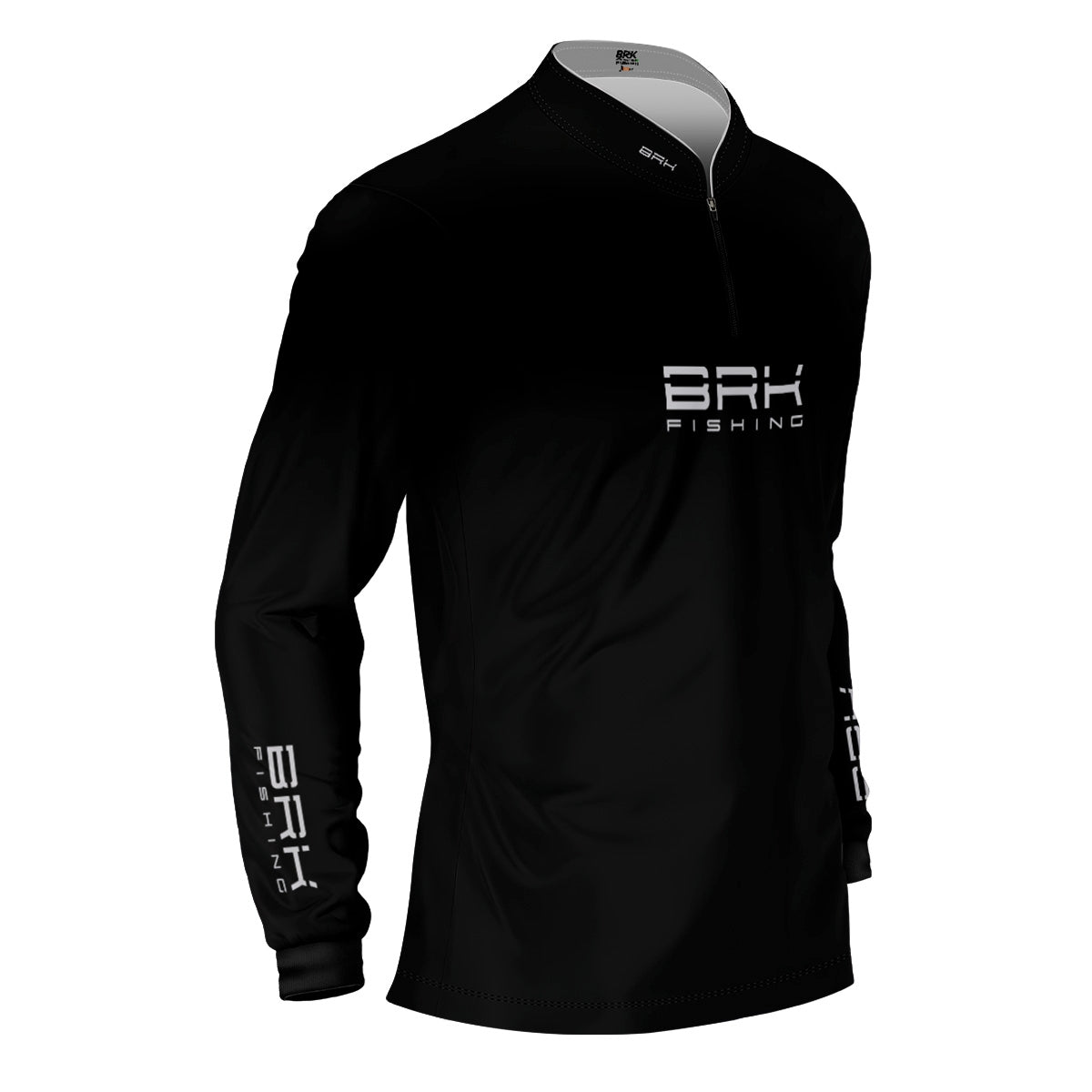 Camisa de Pesca Brk Preta Básica Catch and Release com Proteção UV50+ - Brk Fishing