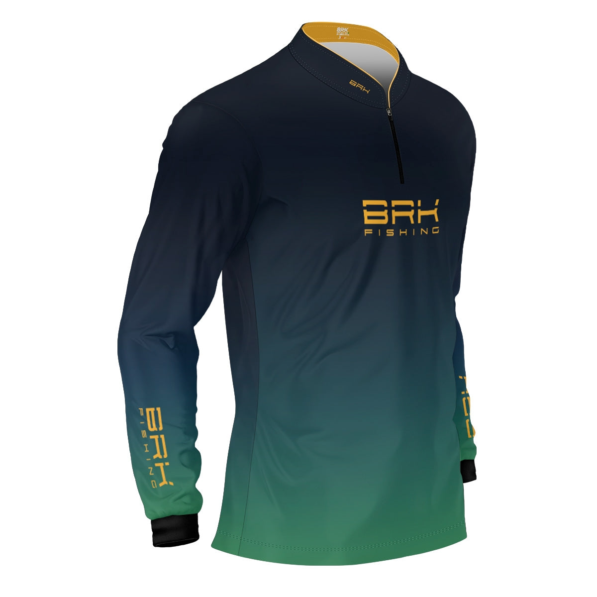 Camisa de Pesca Brk Degradê Peixe Dourado com Proteção UV50+ - Brk Fishing