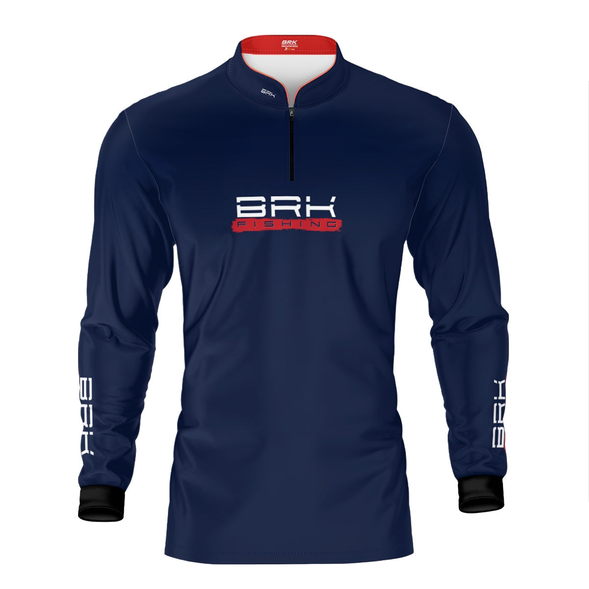 Camisa de Pesca Brk Azul Isca Artificial com Proteção UV50+ - Brk Fishing