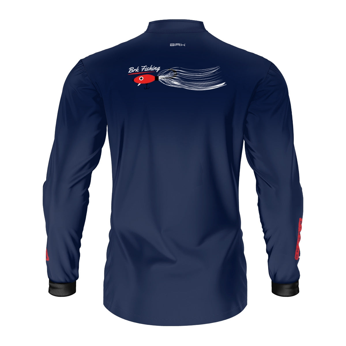 Camisa de Pesca Brk Azul Isca Artificial com Proteção UV50+ - Brk Fishing