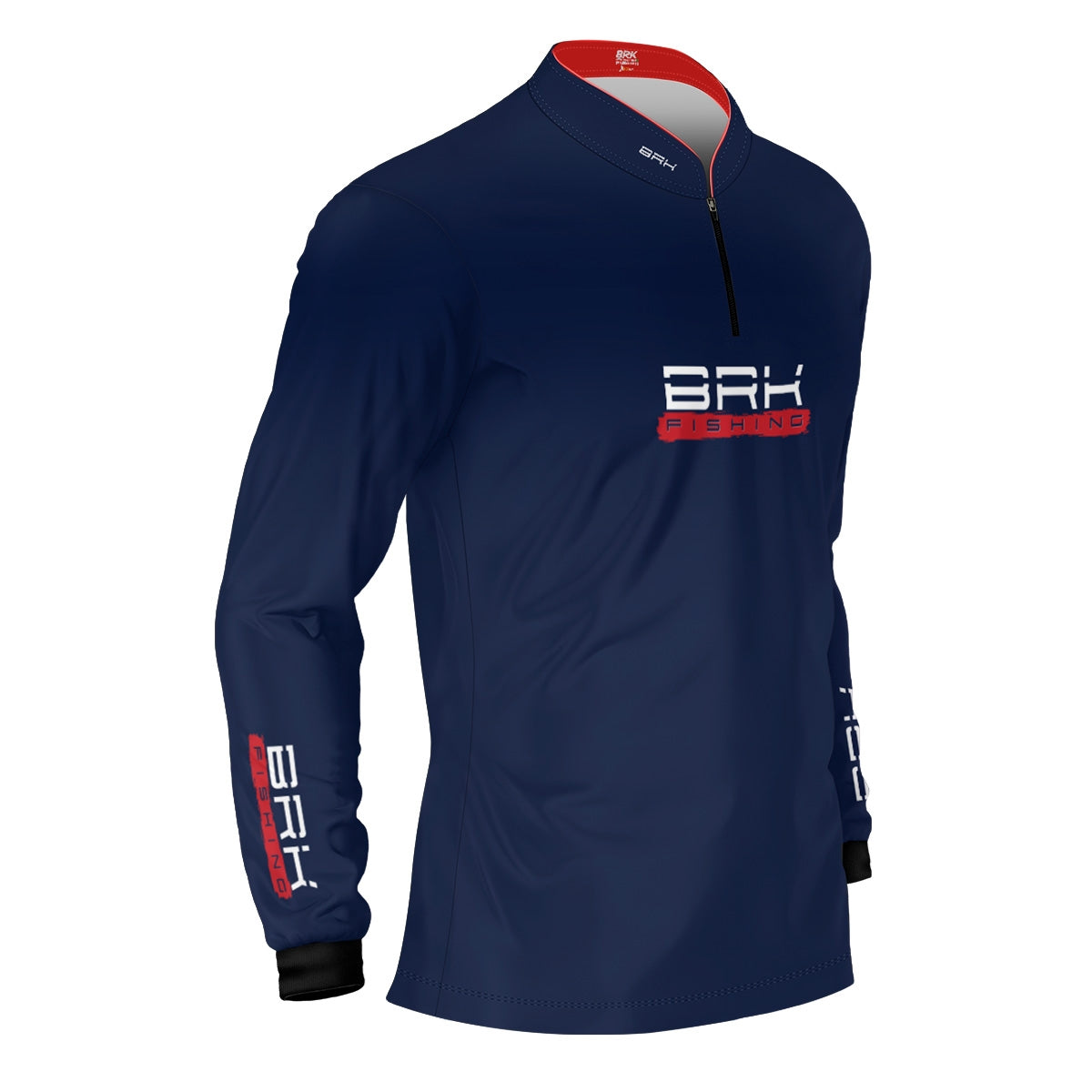 Camisa de Pesca Brk Azul Isca Artificial com Proteção UV50+ - Brk Fishing