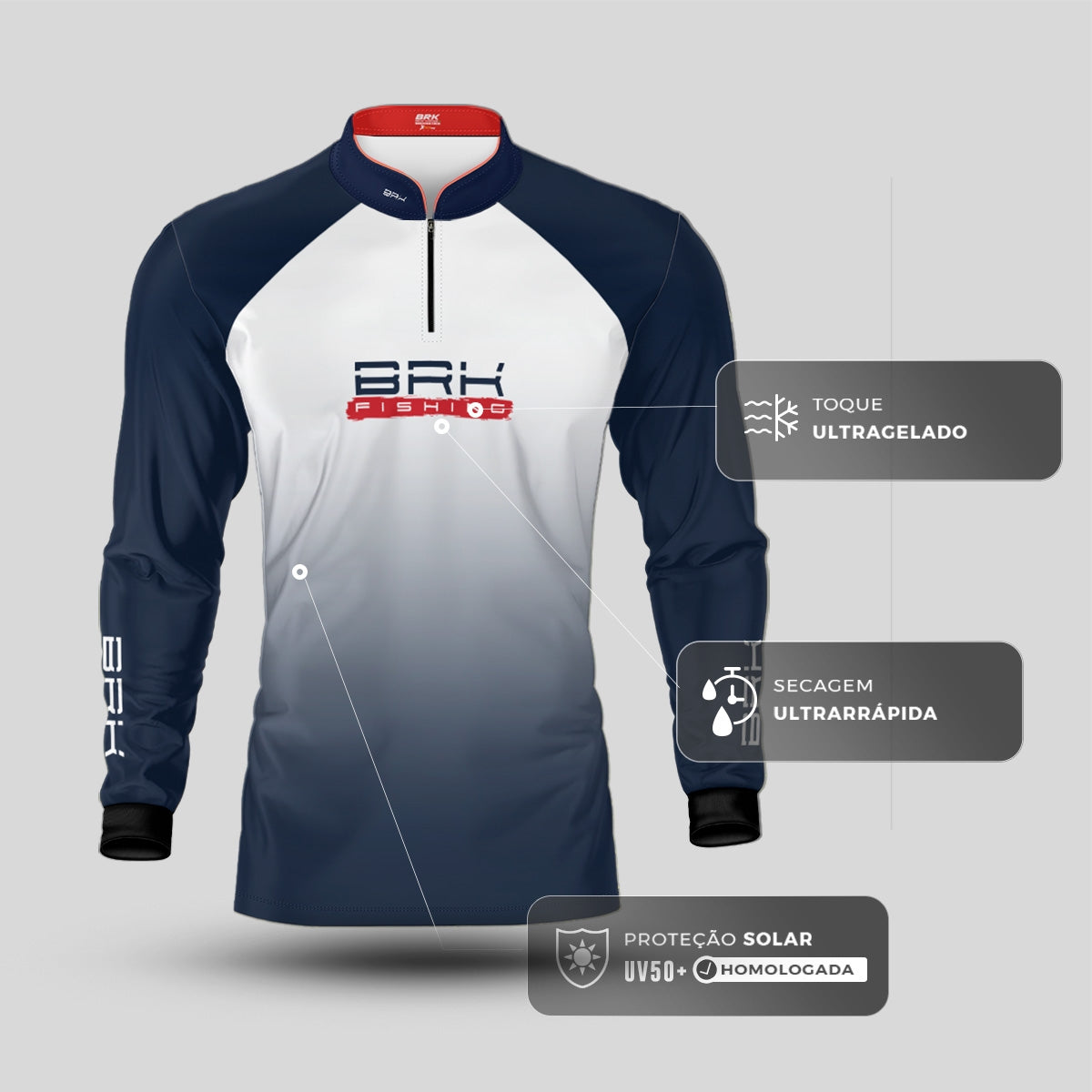 Camisa de Pesca Brk Tucunaré Born to Fish com Proteção UV50+ - Brk Fishing