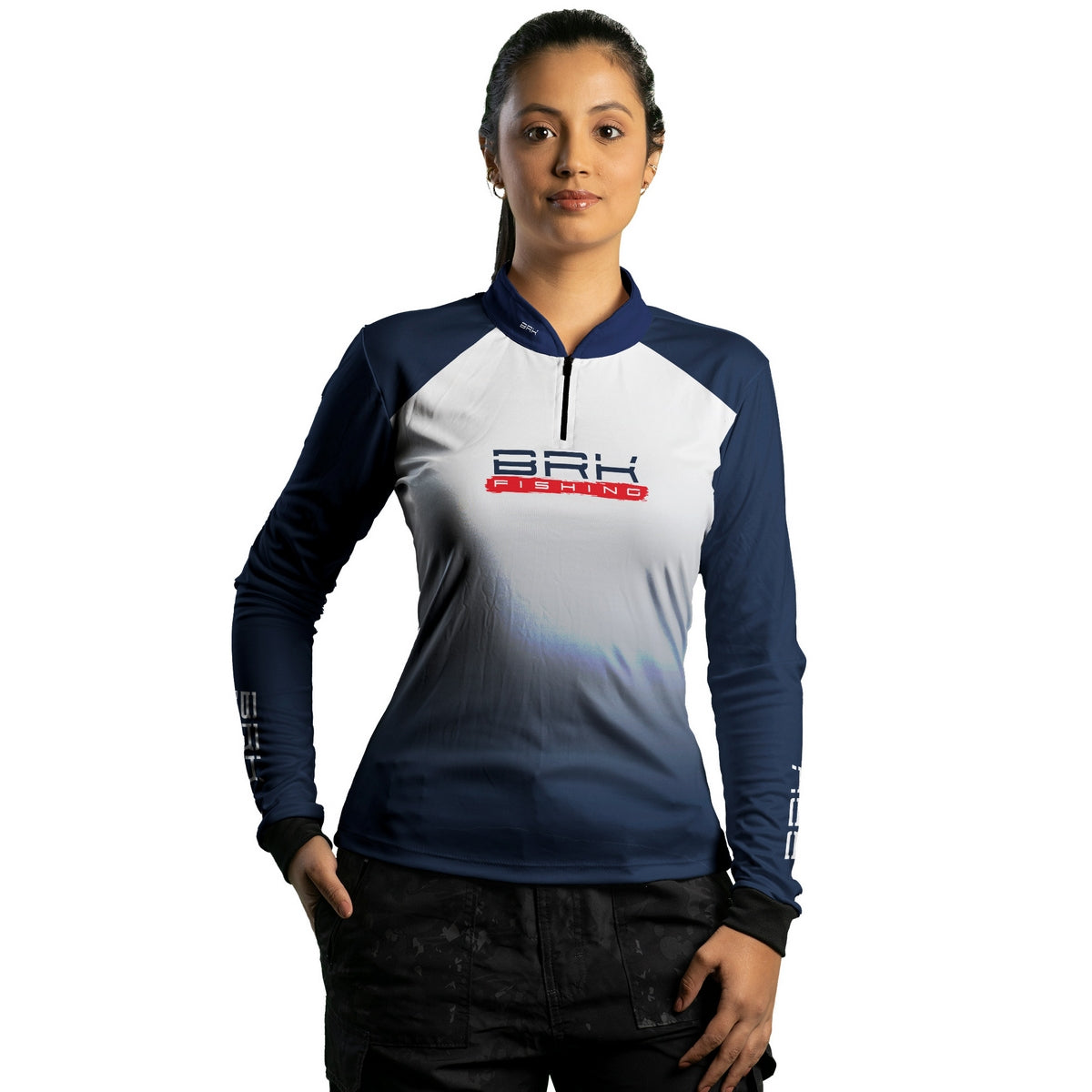 Camisa de Pesca Feminina Brk Tucunaré Born to Fish com Proteção UV50+ - Brk Fishing