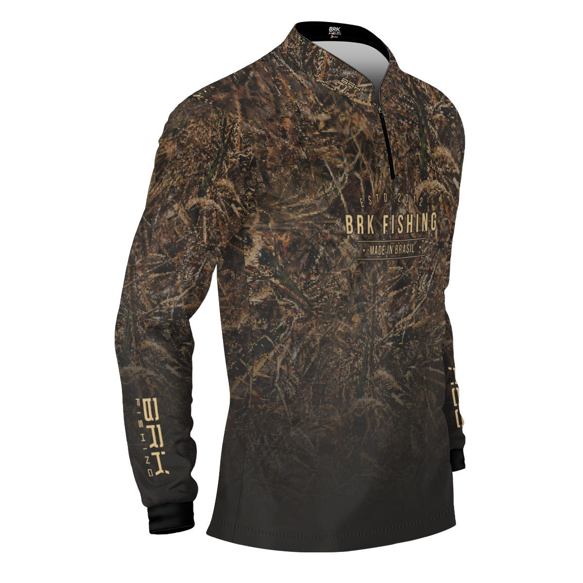 Camisa de Pesca Brk Camo Real Tree Fishing com Proteção UV50+ - Brk Fishing