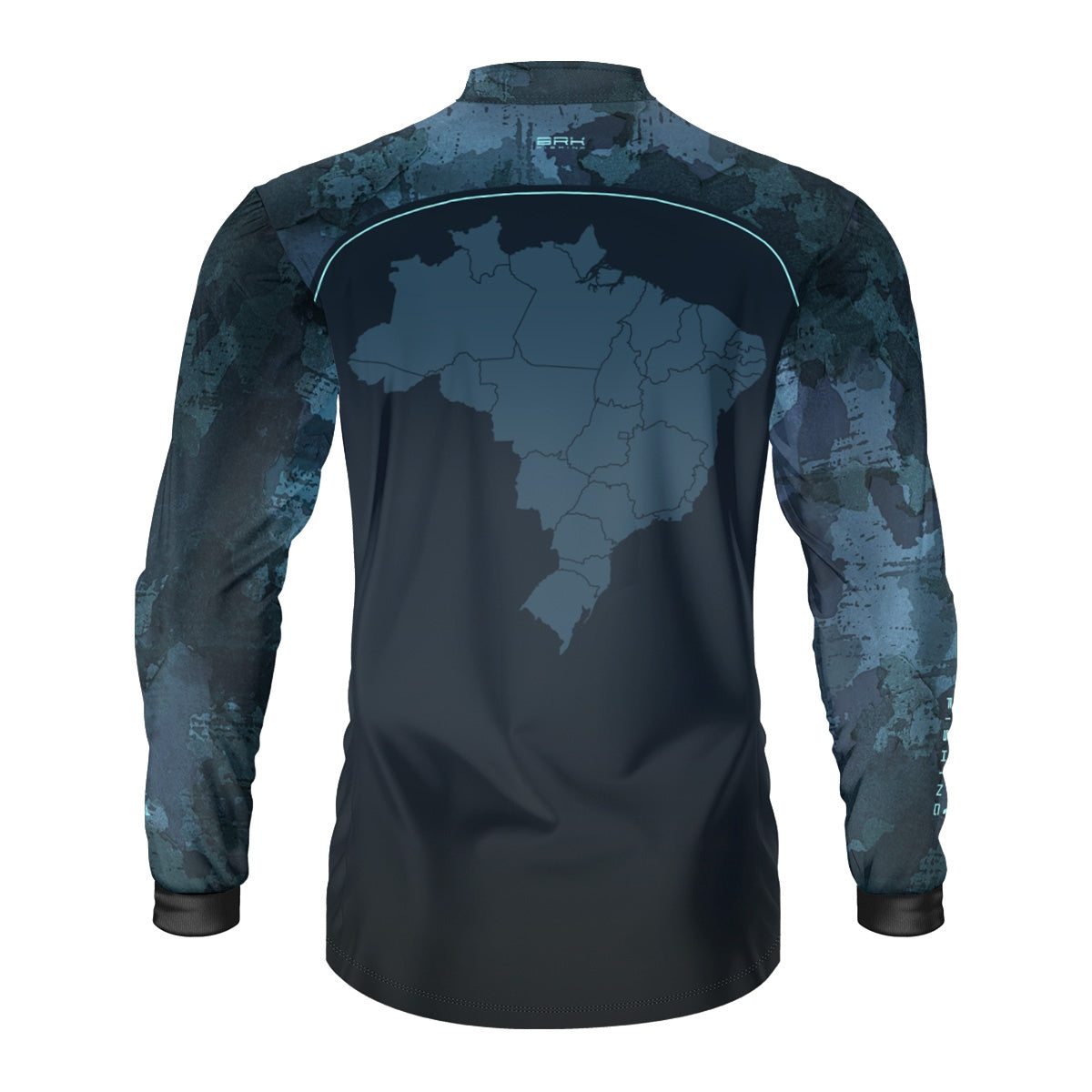 Camisa Agro Brk Camo Mapa Mundi com Proteção UV50+ - Brk Fishing