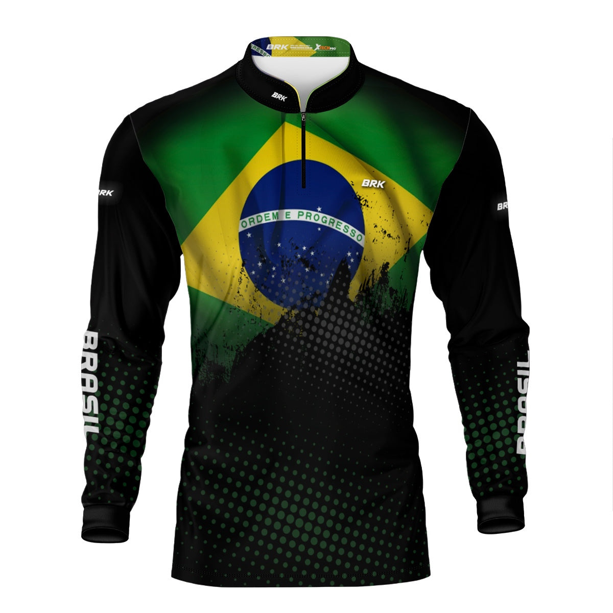 Camisa Brk com Proteção Solar UV50 Envio Imediato Brk Fishing