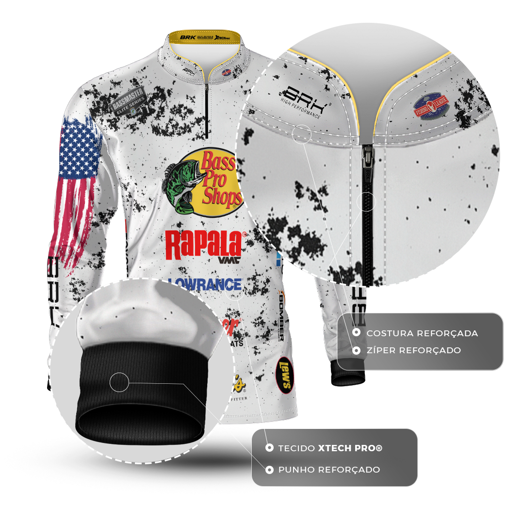 Camisa Brk Competition Bass Pro Shops Brk Fishing