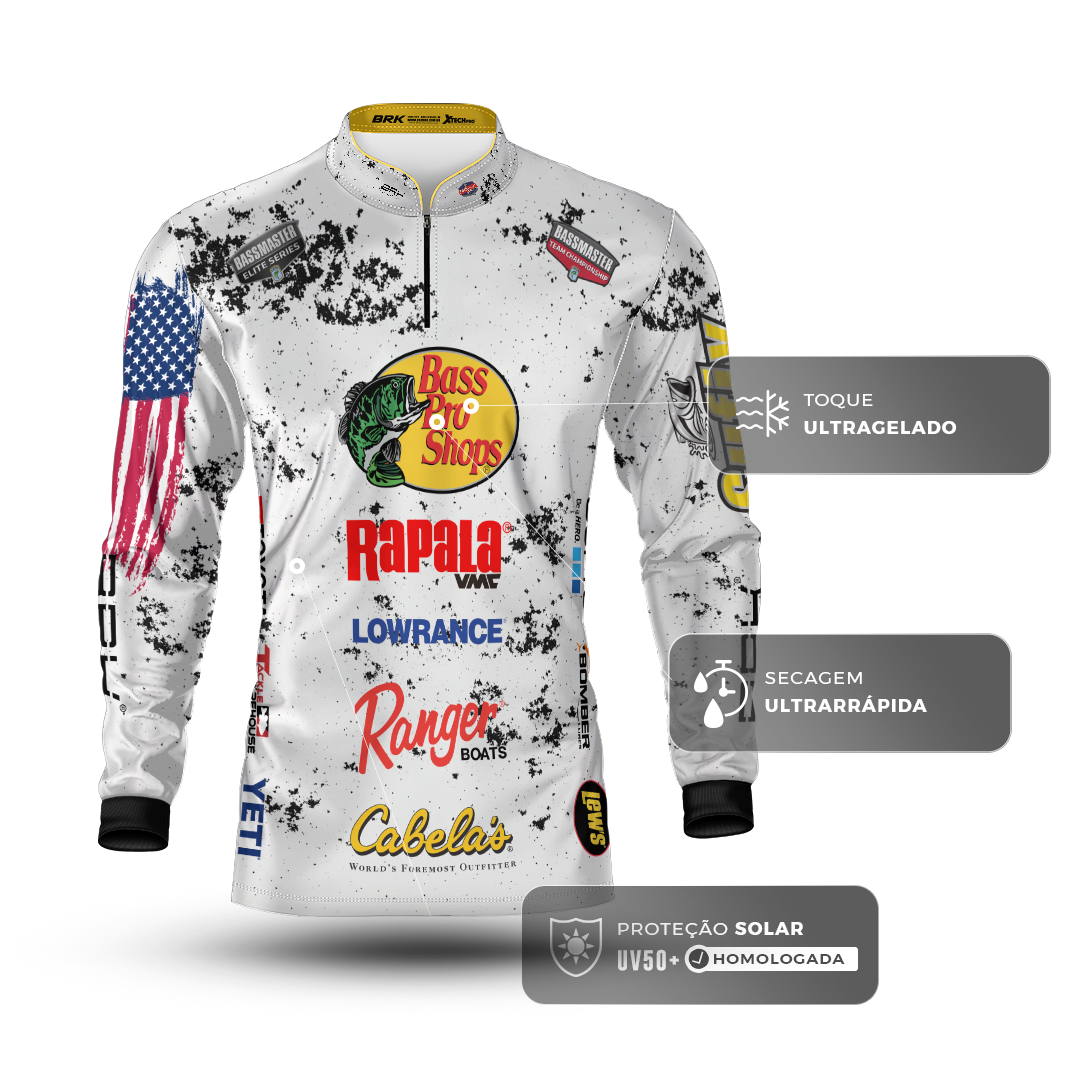 Camisa Brk Competition Bass Pro Shops Brk Fishing