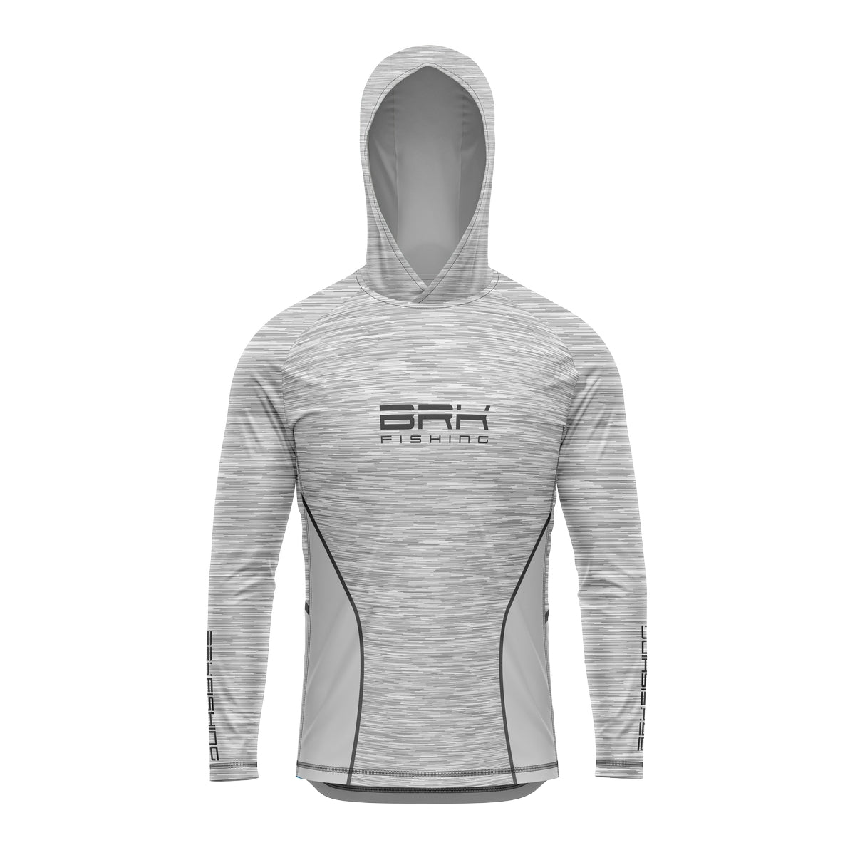 Camisa de Pesca com Capuz Brk Mescla Branca com Proteção Solar UV50+ - Brk Fishing