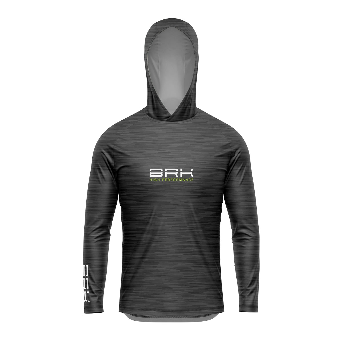 Camisa de Pesca com Capuz Brk Mescla Cinza com Proteção Solar UV50+ - Brk Fishing