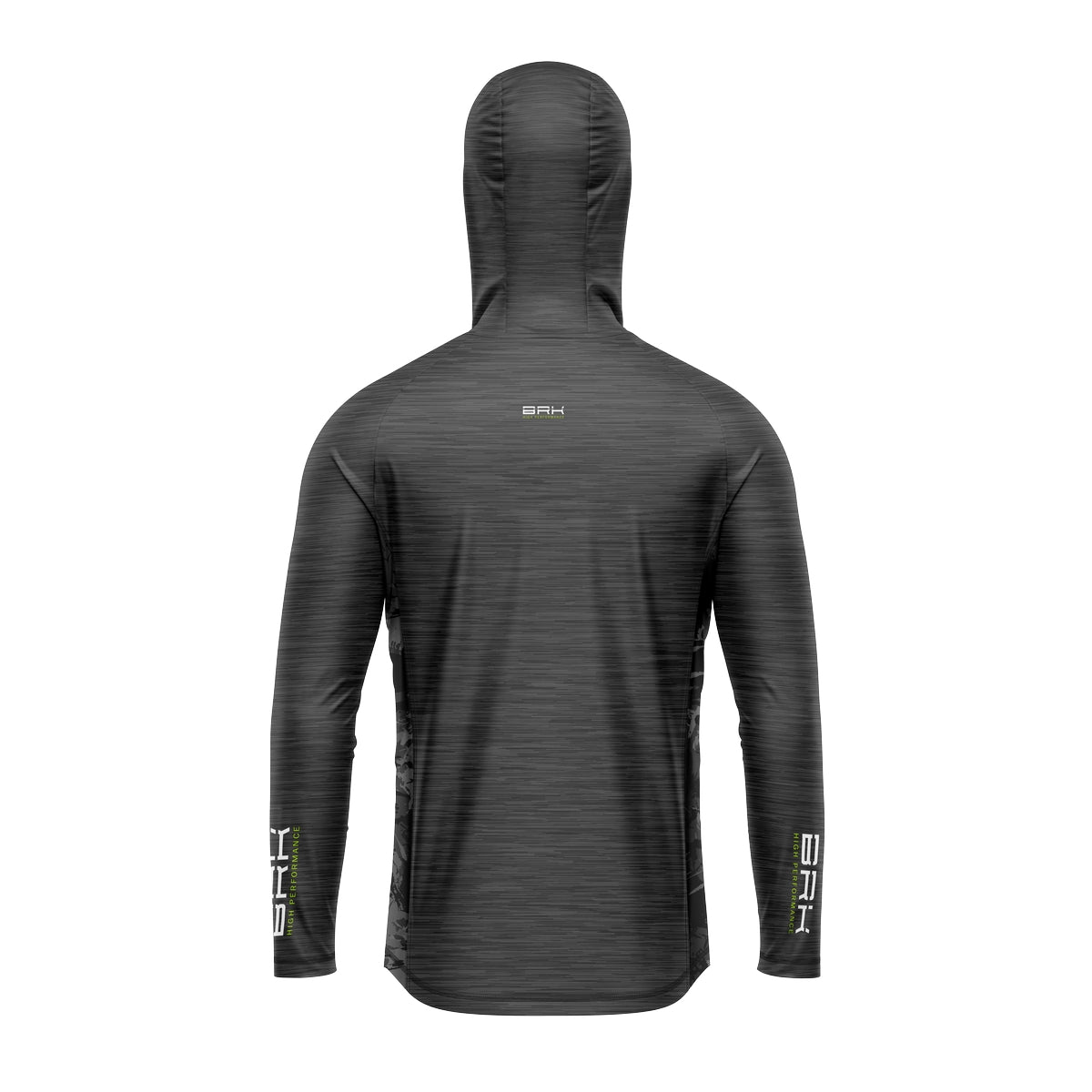 Camisa de Pesca com Capuz Brk Mescla Cinza com Proteção Solar UV50+ - Brk Fishing