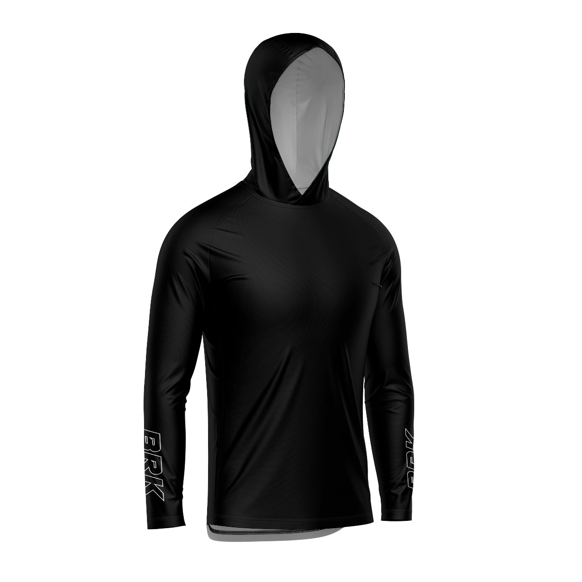 Camisa de Pesca com Capuz Brk Clean Preto com Proteção UV50+ - Brk Fishing