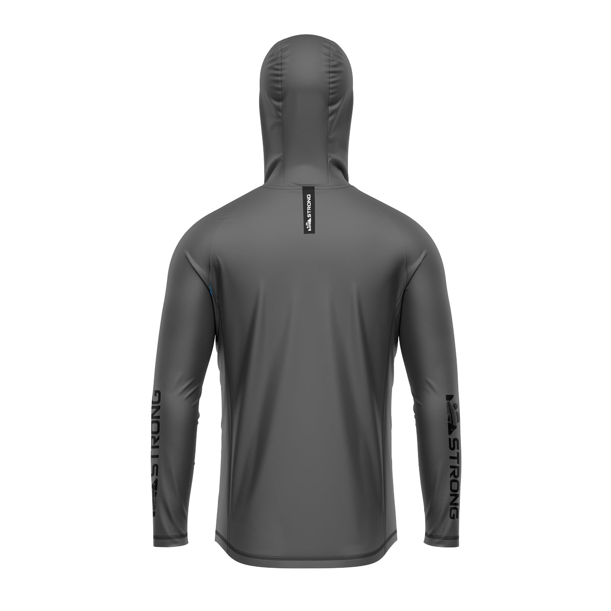 Camisa de Pesca com Capuz Brk Strong Fishing Cinza com Proteção Solar UV50+ - Brk Fishing