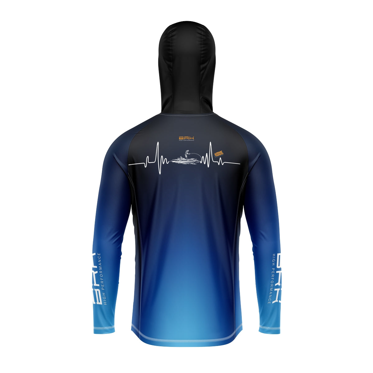 Camisa de Pesca com Capuz Brk High Performance Gone Fishing com Proteção Solar UV50+ - Brk Fishing