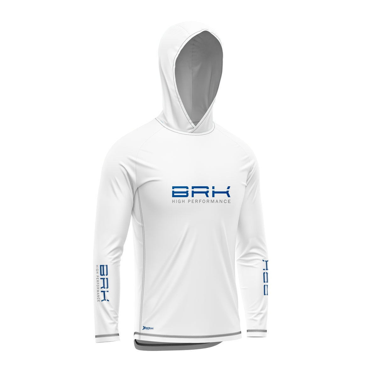 Camisa de Pesca com Capuz Brk Branca Dourado Mahi-Mahi com Proteção Solar UV50+ - Brk Fishing