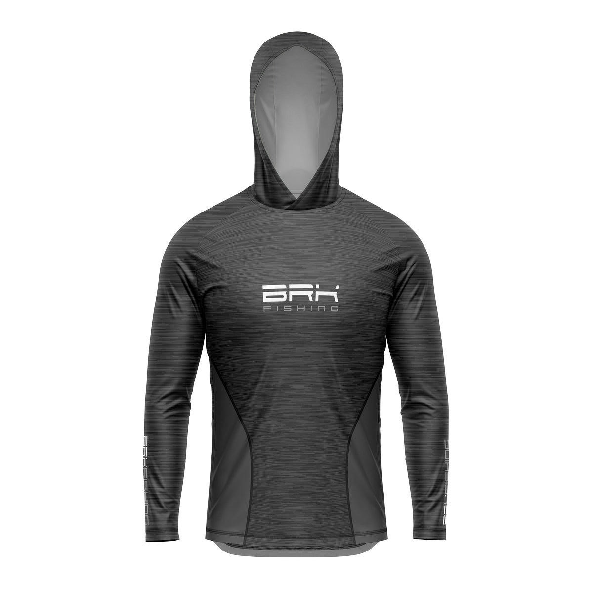 Camisa de Pesca com Capuz Brk Mescla Cinza com Proteção Solar UV50+ - Brk Fishing