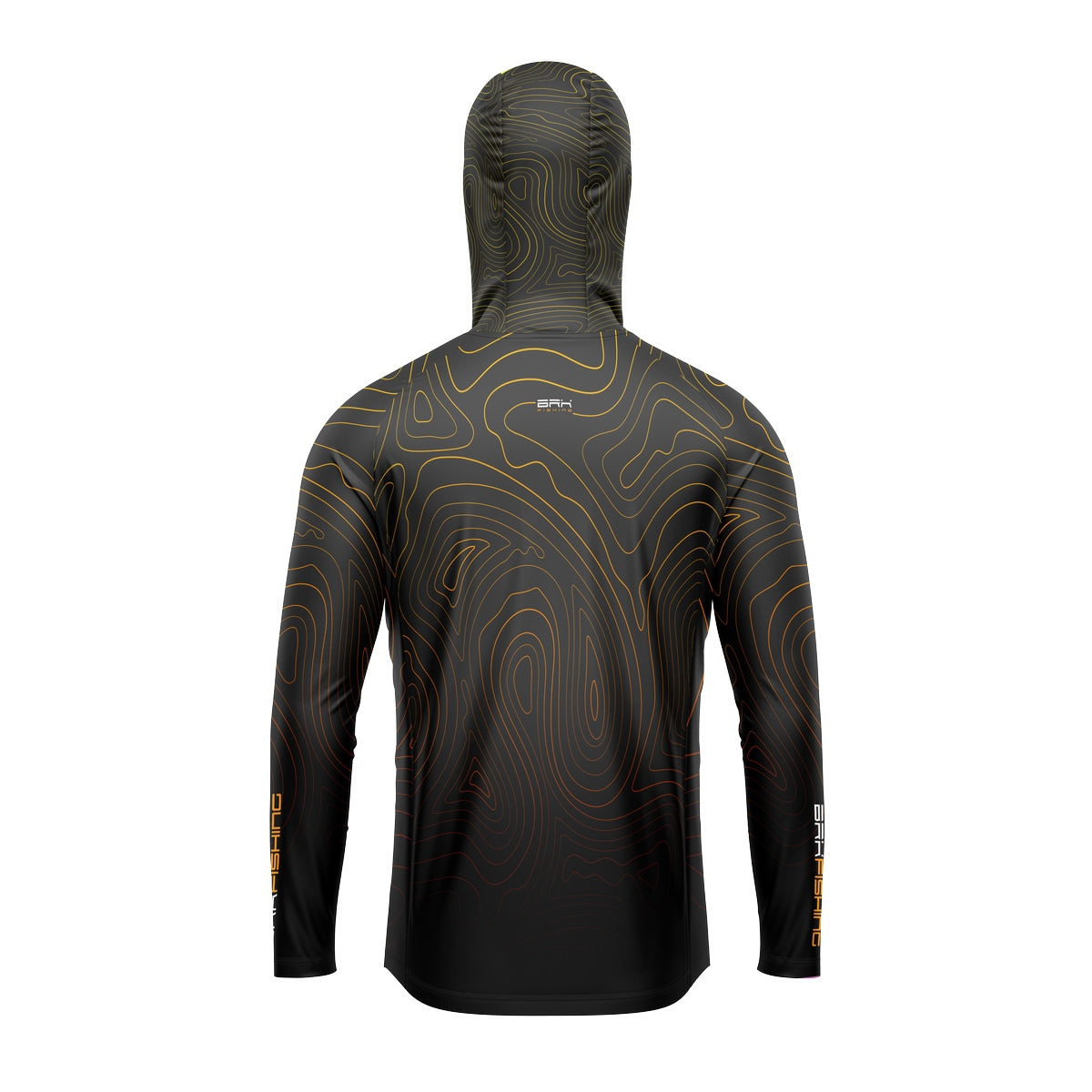 Camisa de Pesca com Capuz Brk Escura Volcano com Proteção Solar UV50+ - Brk Fishing