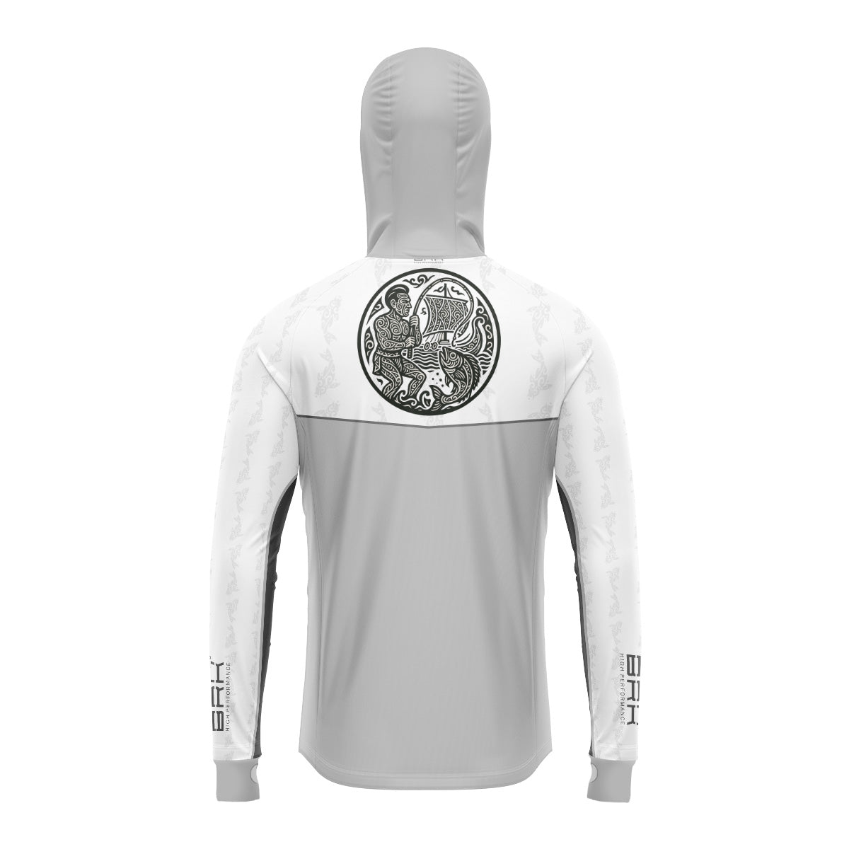 Camisa de Pesca Brk com Capuz Hybrid Maori Vicking com Proteção Solar UV50+ Envio Imediato Brk Fishing