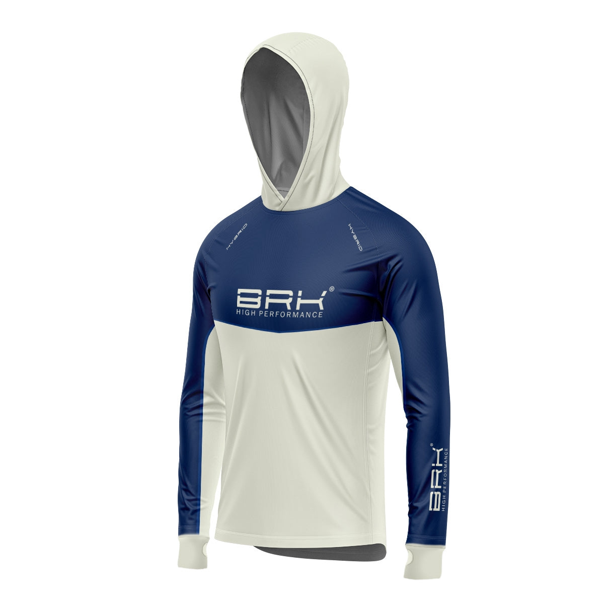 Camisa de Pesca Brk com Capuz Hybrid Off Shore com Proteção Solar UV50+ Envio Imediato Brk Fishing