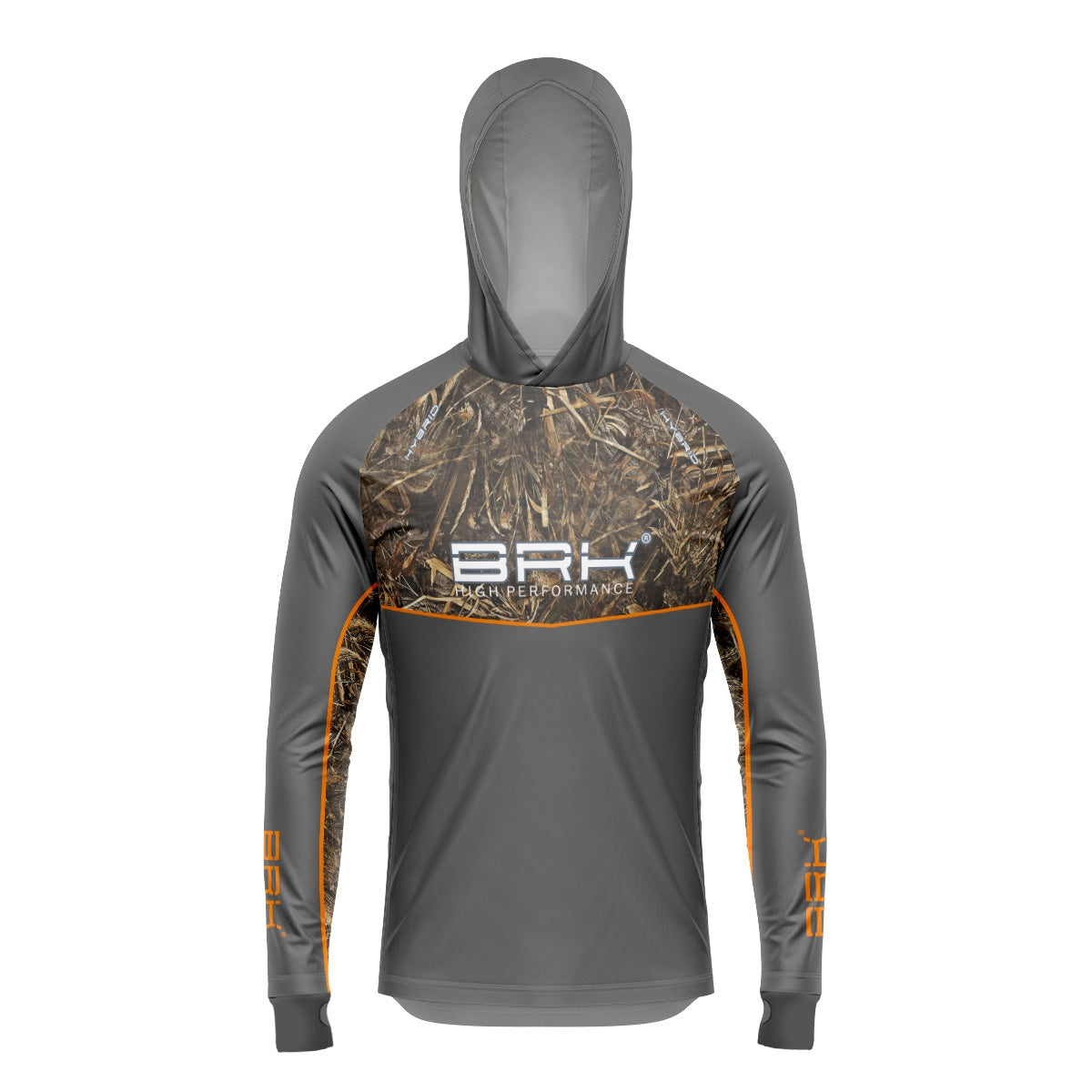 Camisa de Pesca Brk com Capuz Hybrid Real Tree Fishing com Proteção Solar UV50+ Envio Imediato Brk Fishing