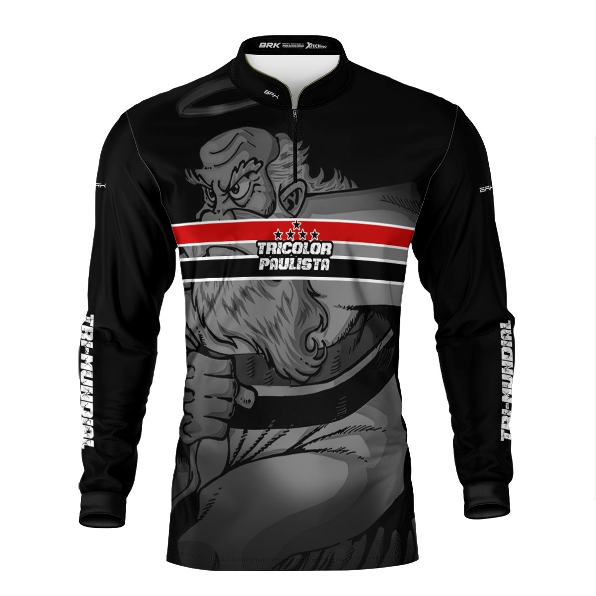 Camisa de Time Brk Tricolor Paulista com Proteção Solar UV50+ - Brk Fishing