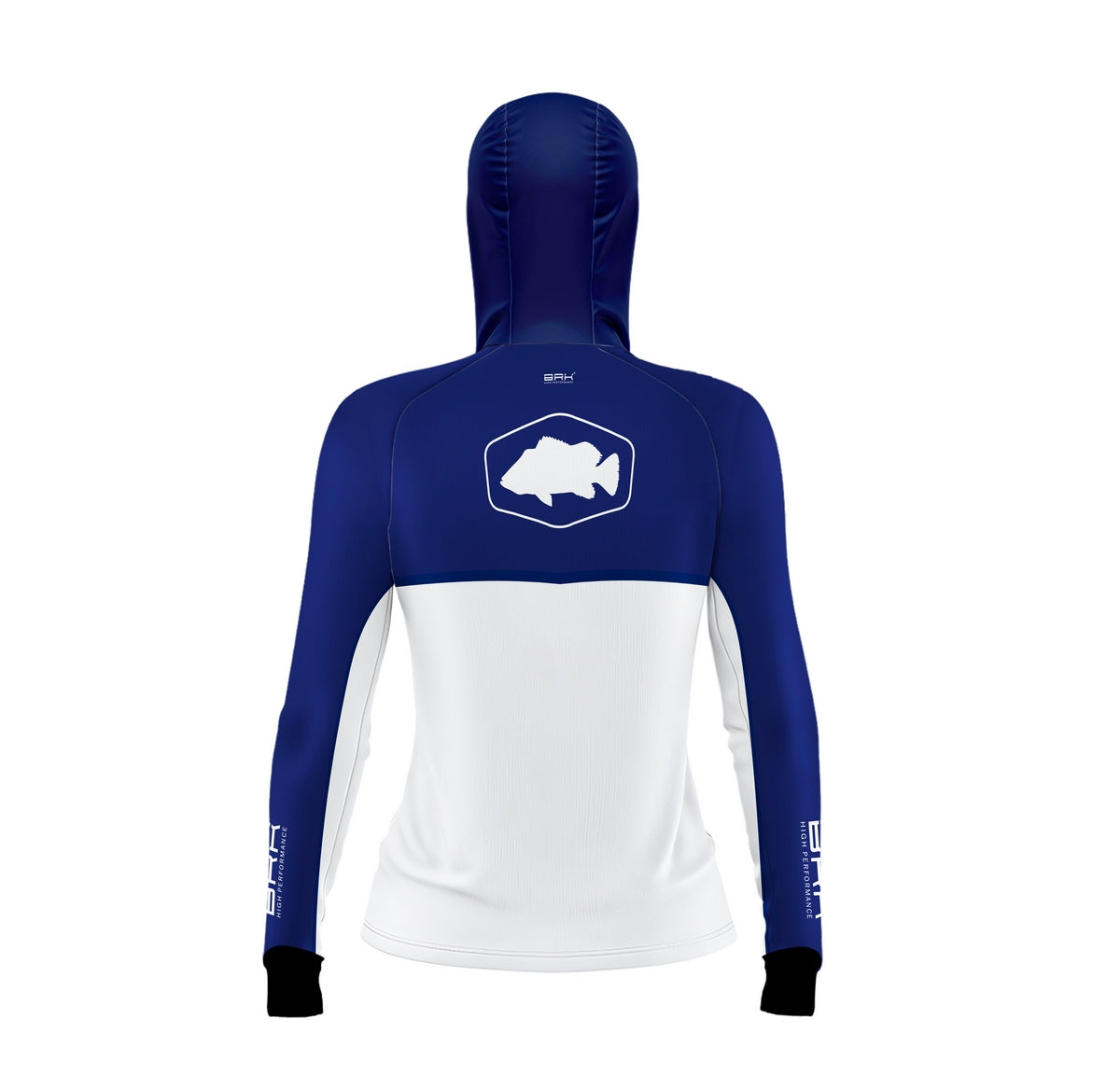 Camisa de Pesca Feminina Brk com Capuz Hybrid Blue Fishing com Proteção Solar UV50+ Envio Imediato Brk Fishing
