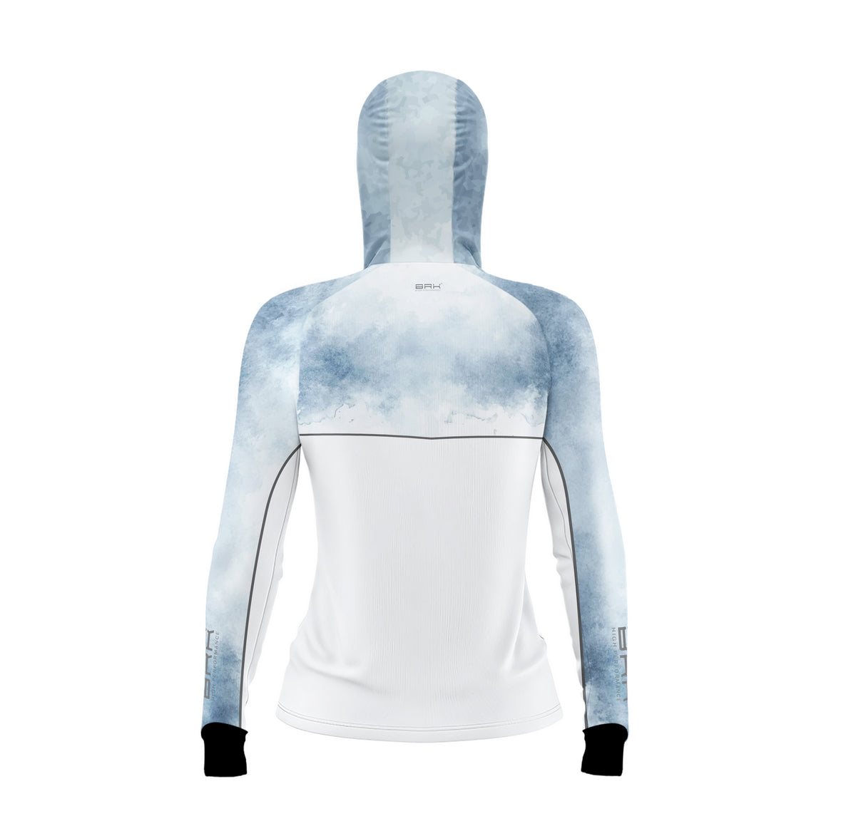 Camisa de Pesca Feminina Brk com Capuz Hybrid Snow com Proteção Solar UV50+ Brk Fishing
