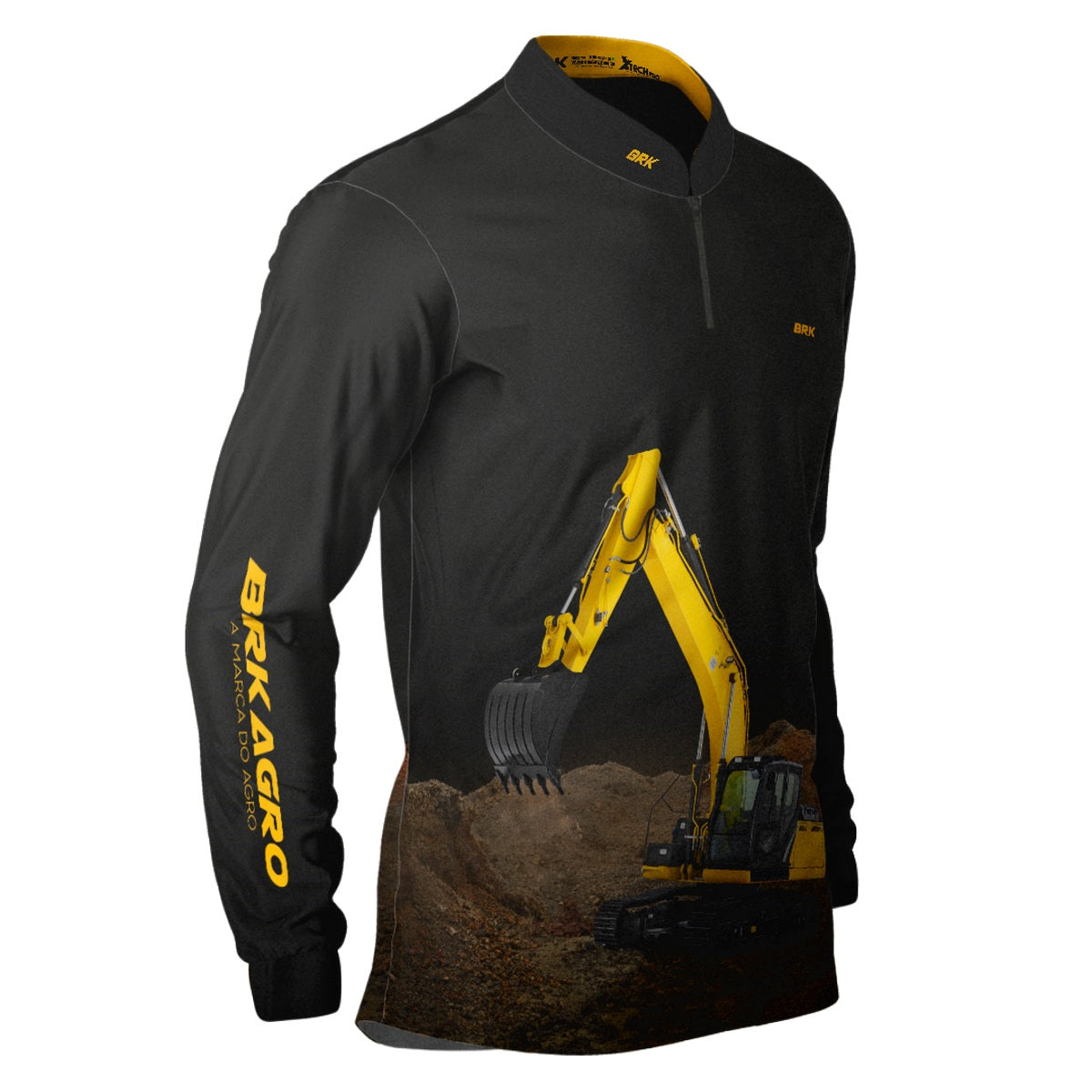Camisa Agro Brk New Holland Escavadeira com Proteção Solar UV50+