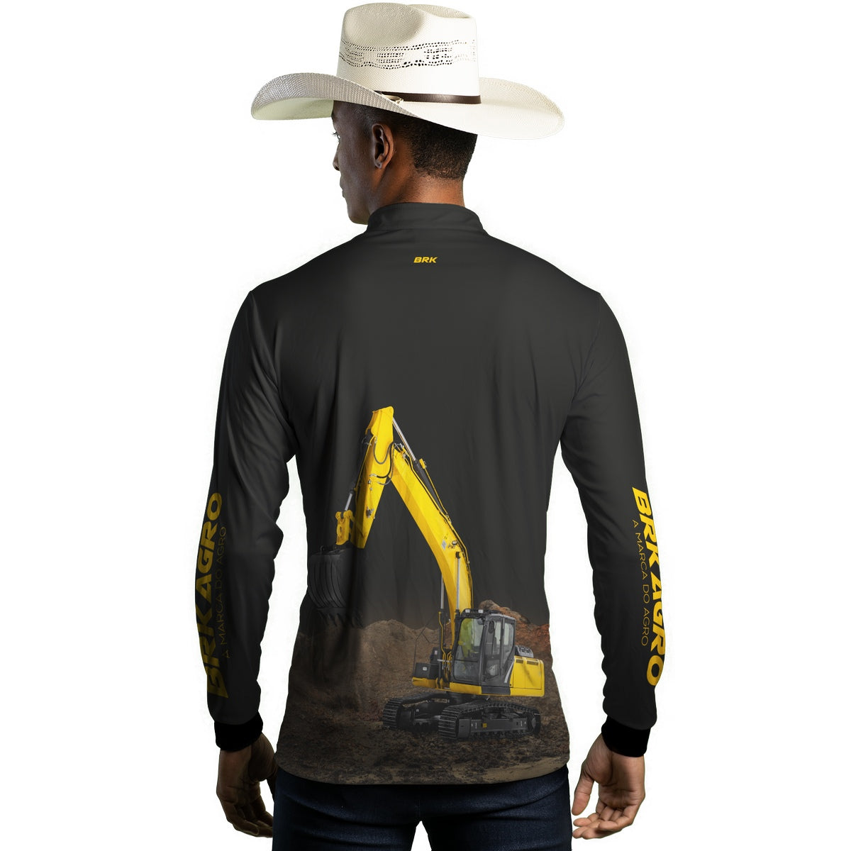 Camisa Agro Brk New Holland Escavadeira com Proteção Solar UV50+